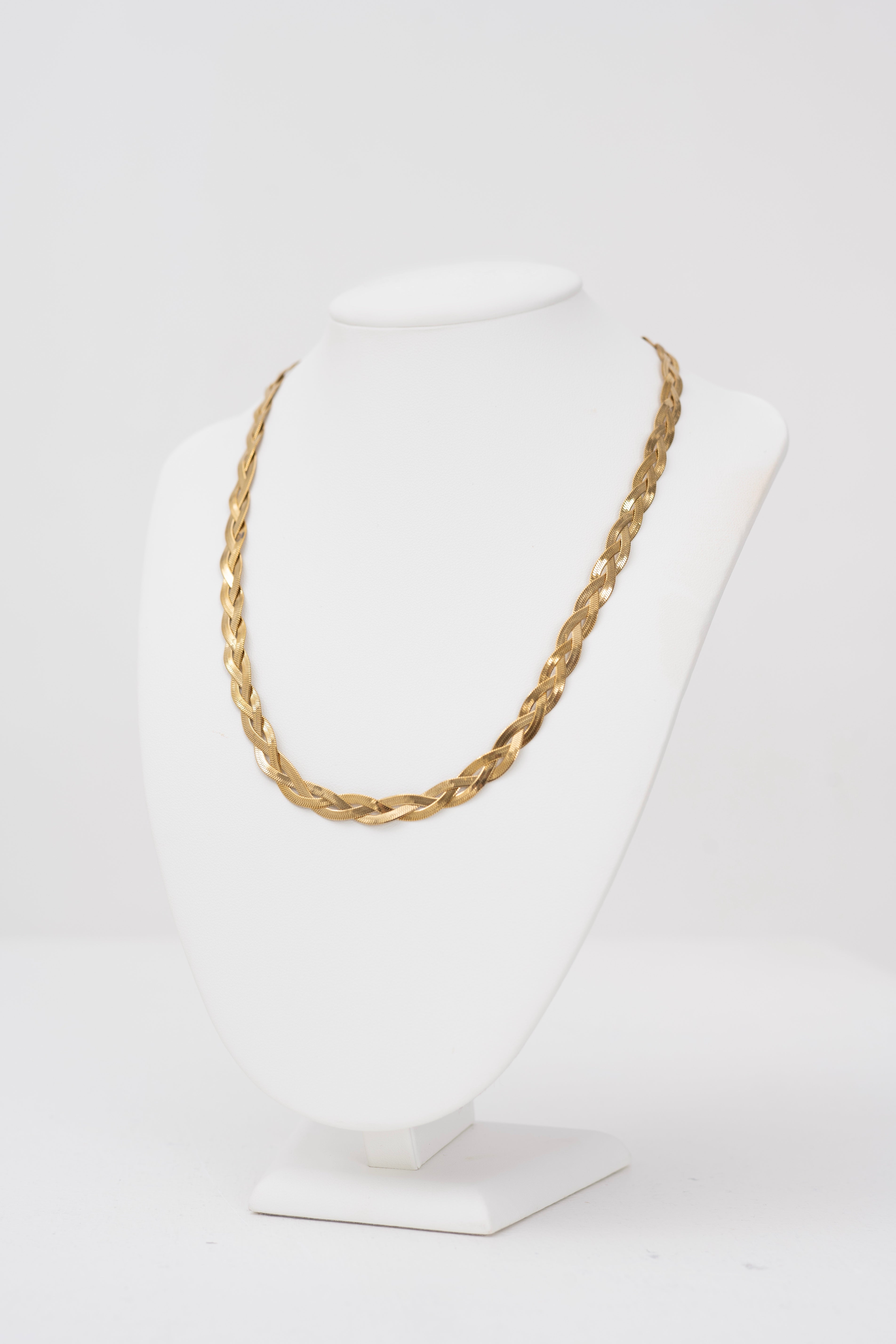 Collana treccia specchiata