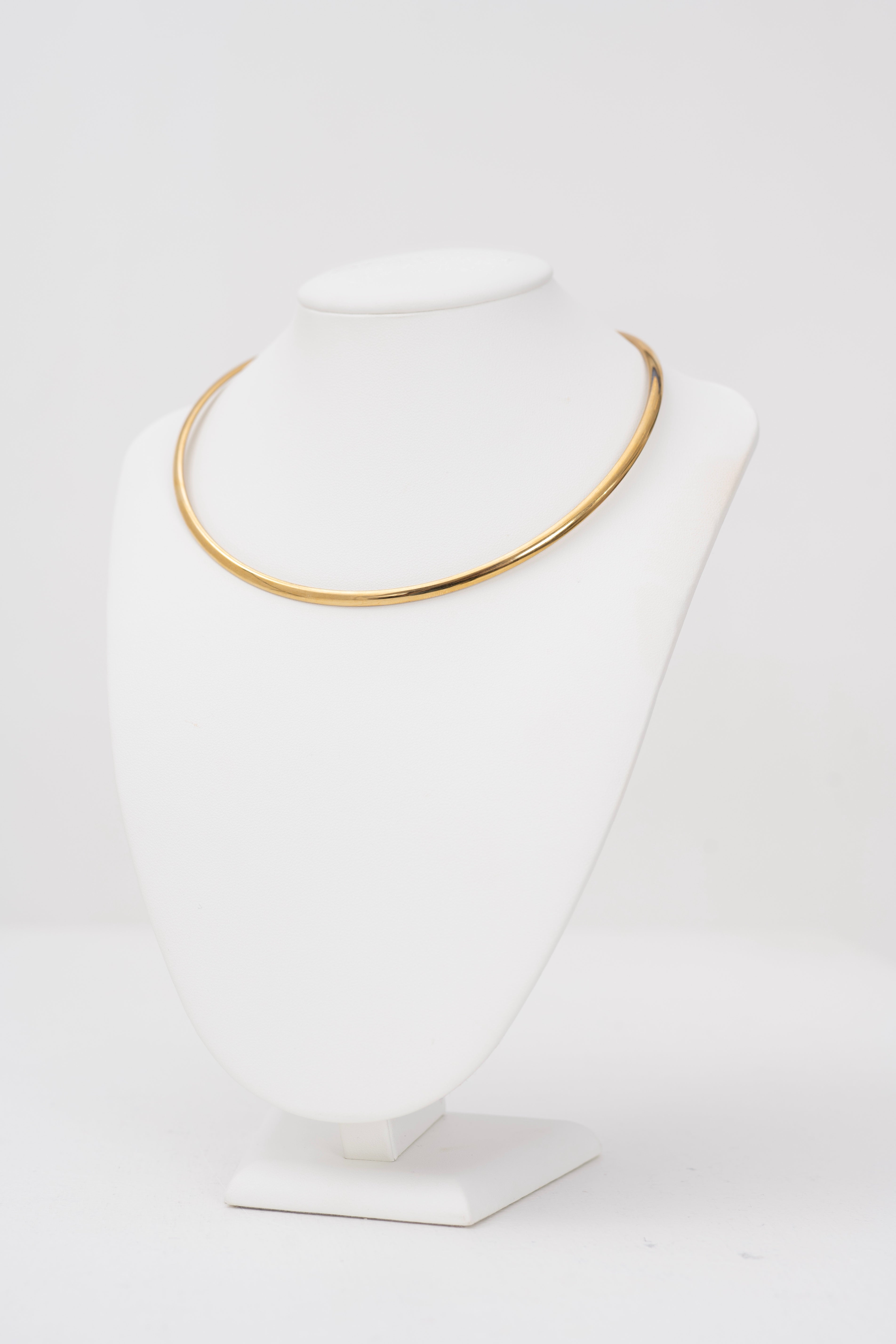 Collana rigida filo lucido