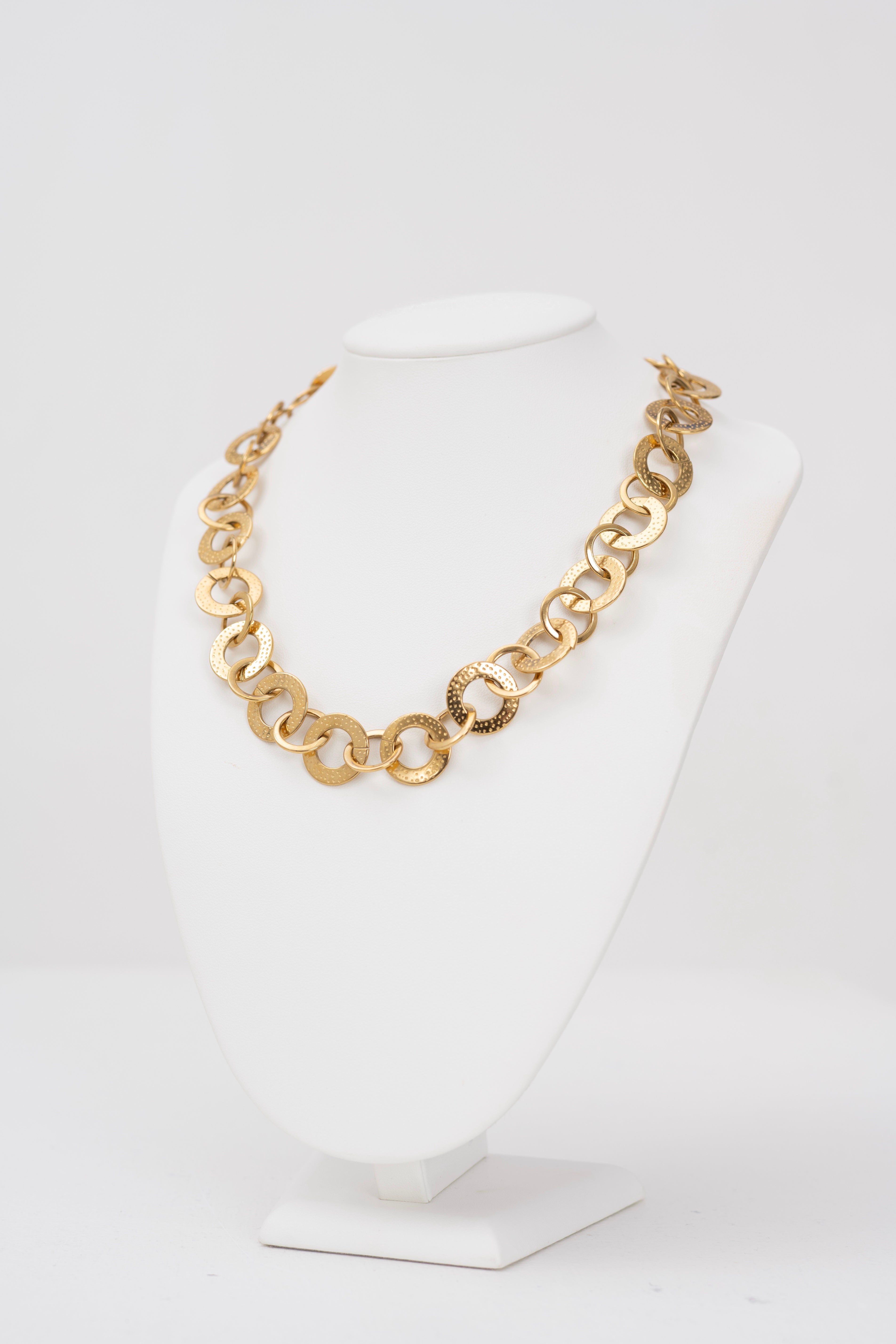 Collana catene cerchi