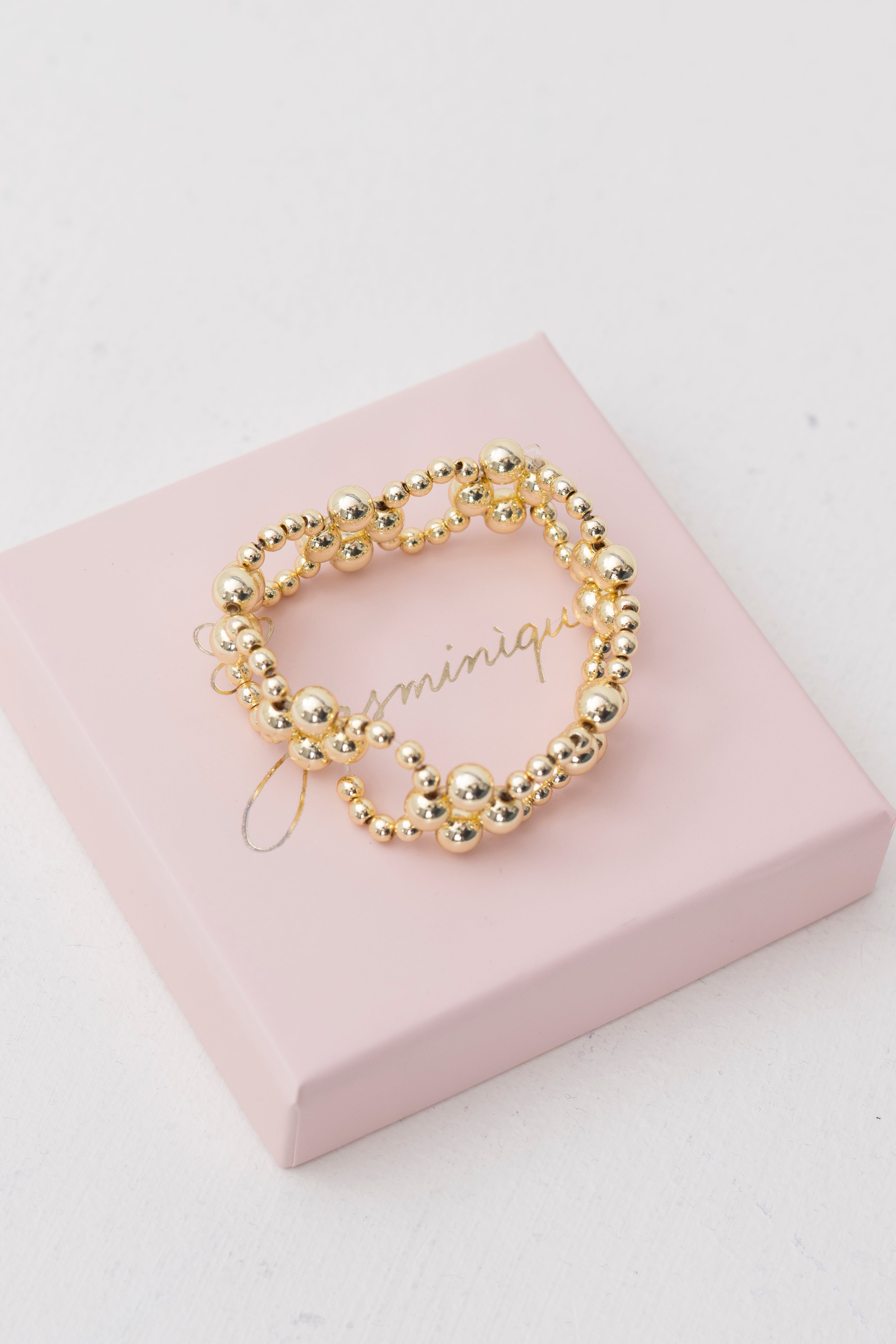 Bracciale Intrecciato Dorato – Elasticizzato