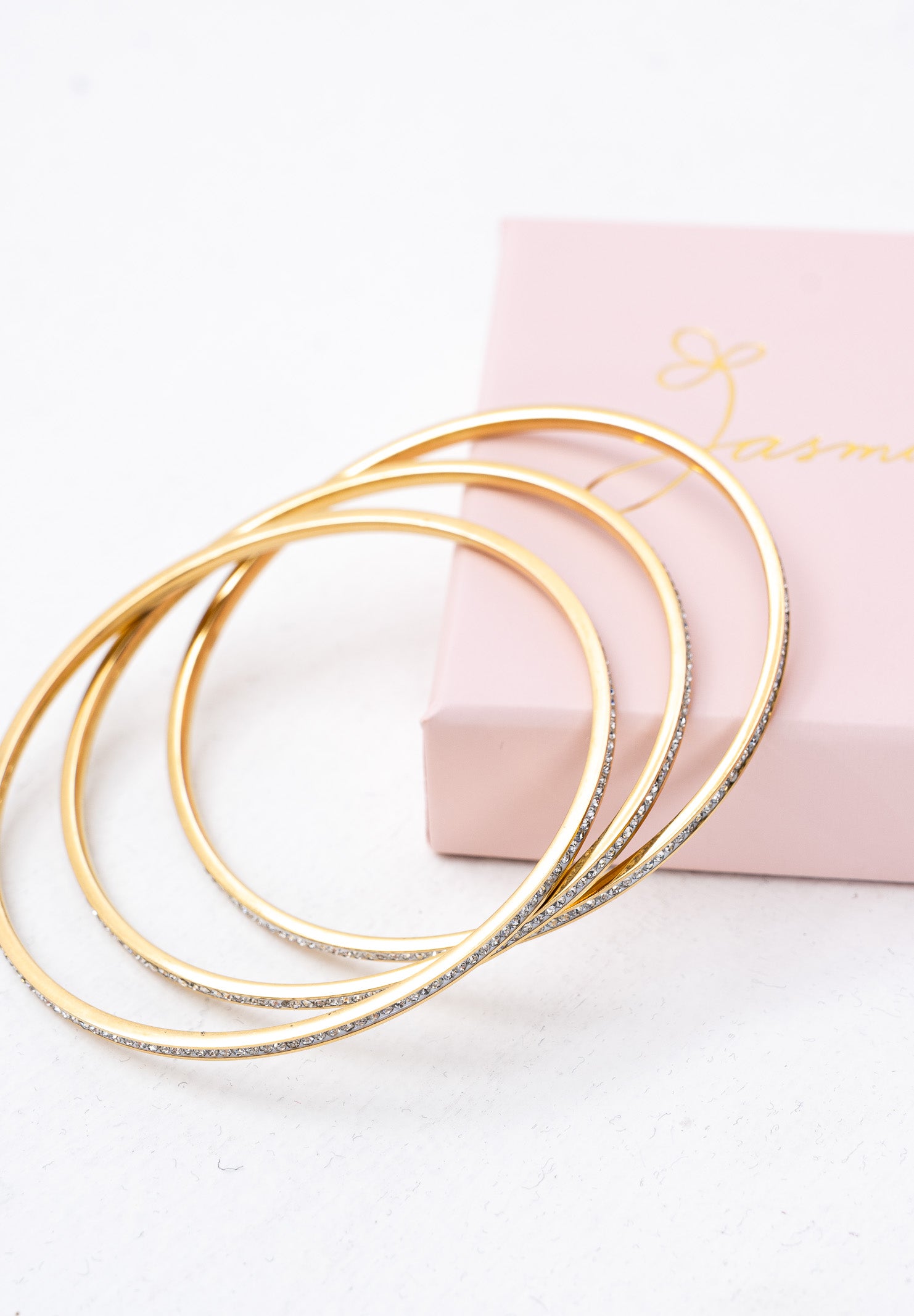 Bracciali rigidi con strass