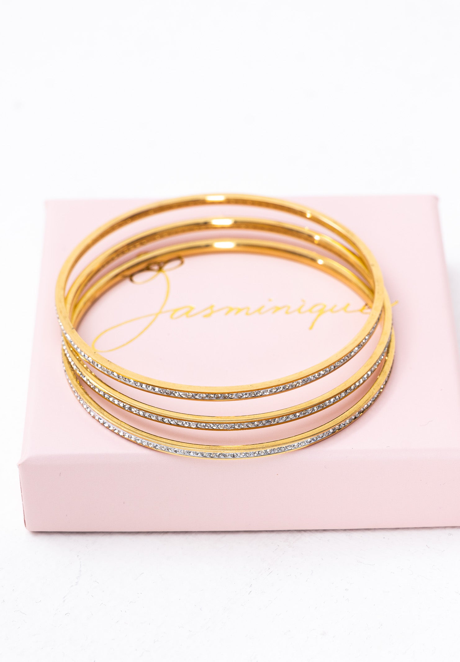 Bracciali rigidi con strass