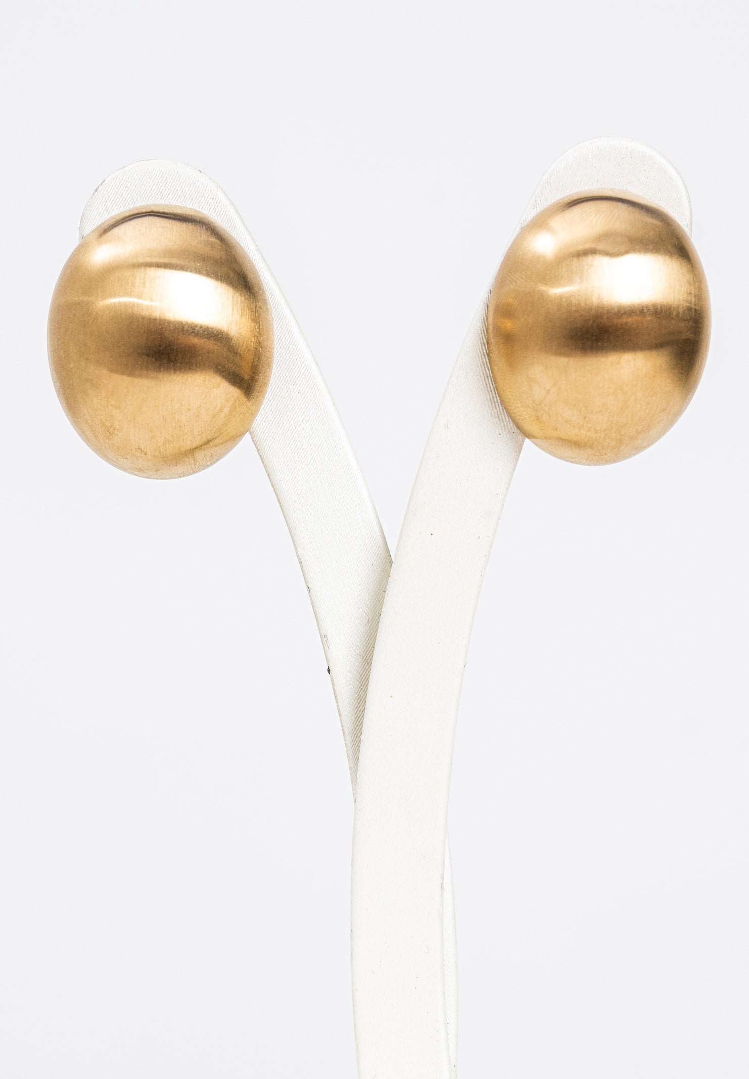 Orecchini Bottone Satinato