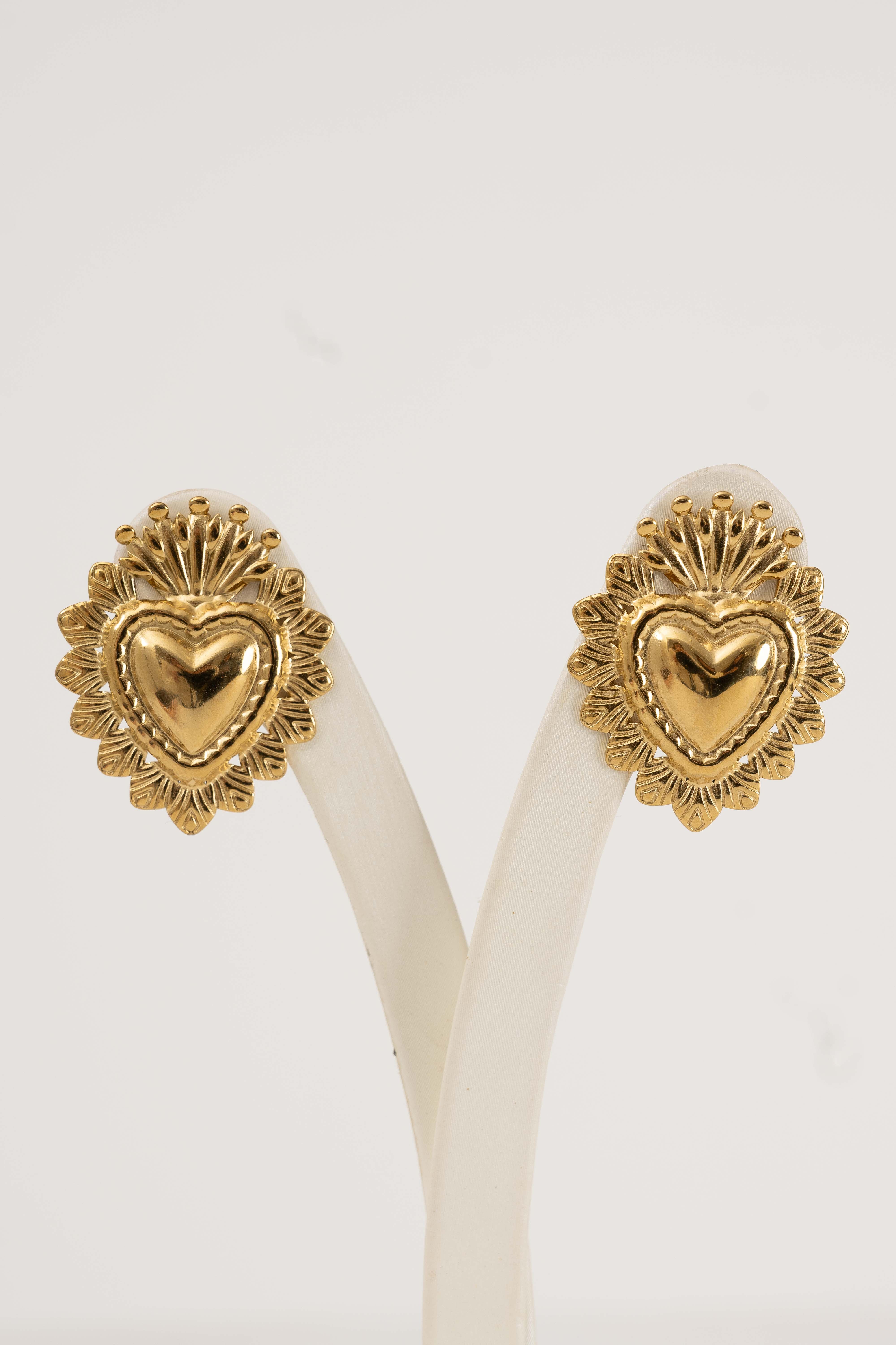 Orecchini Cuore Sacro