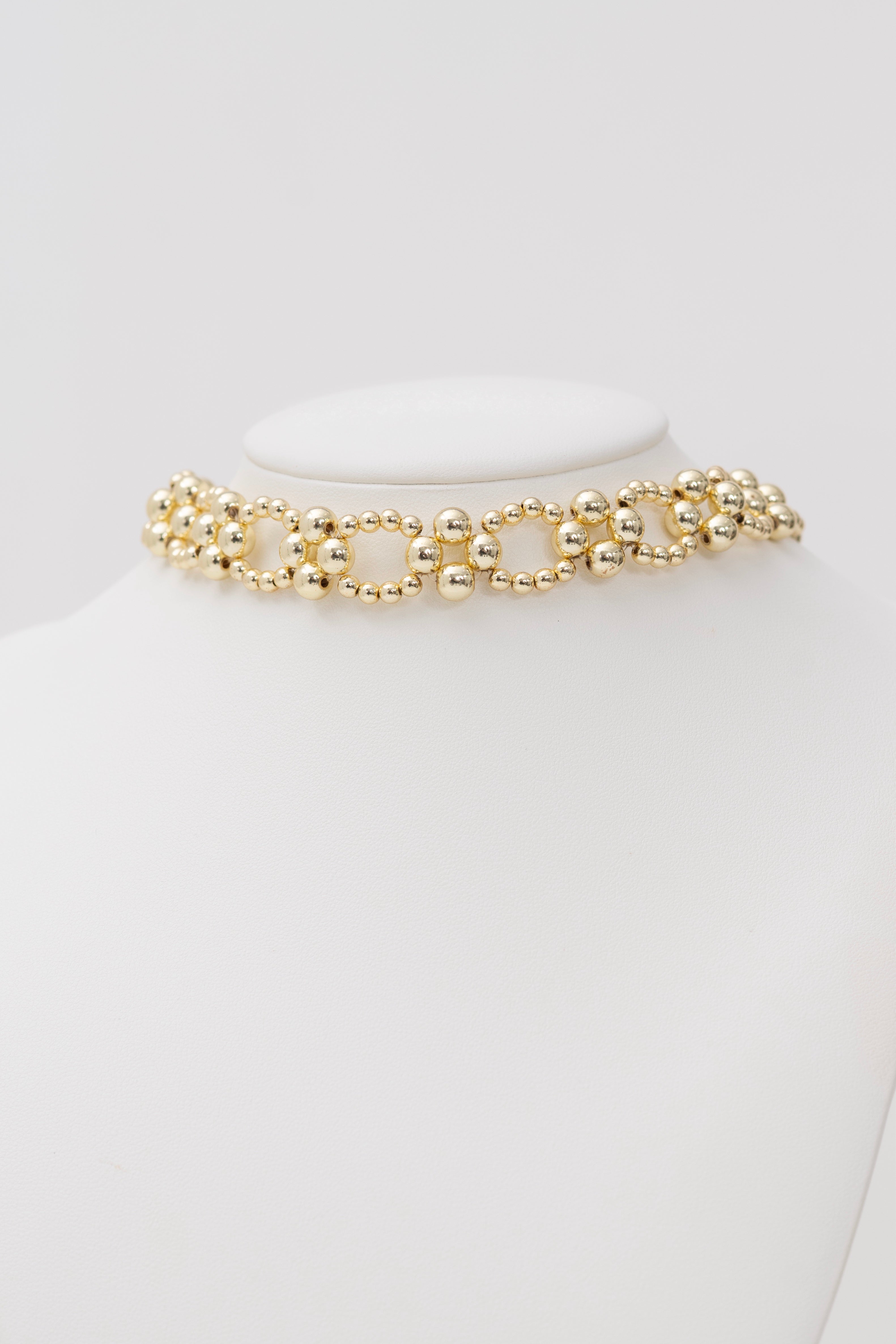 Collana Choker Perle Intrecciate Fatto a Mano