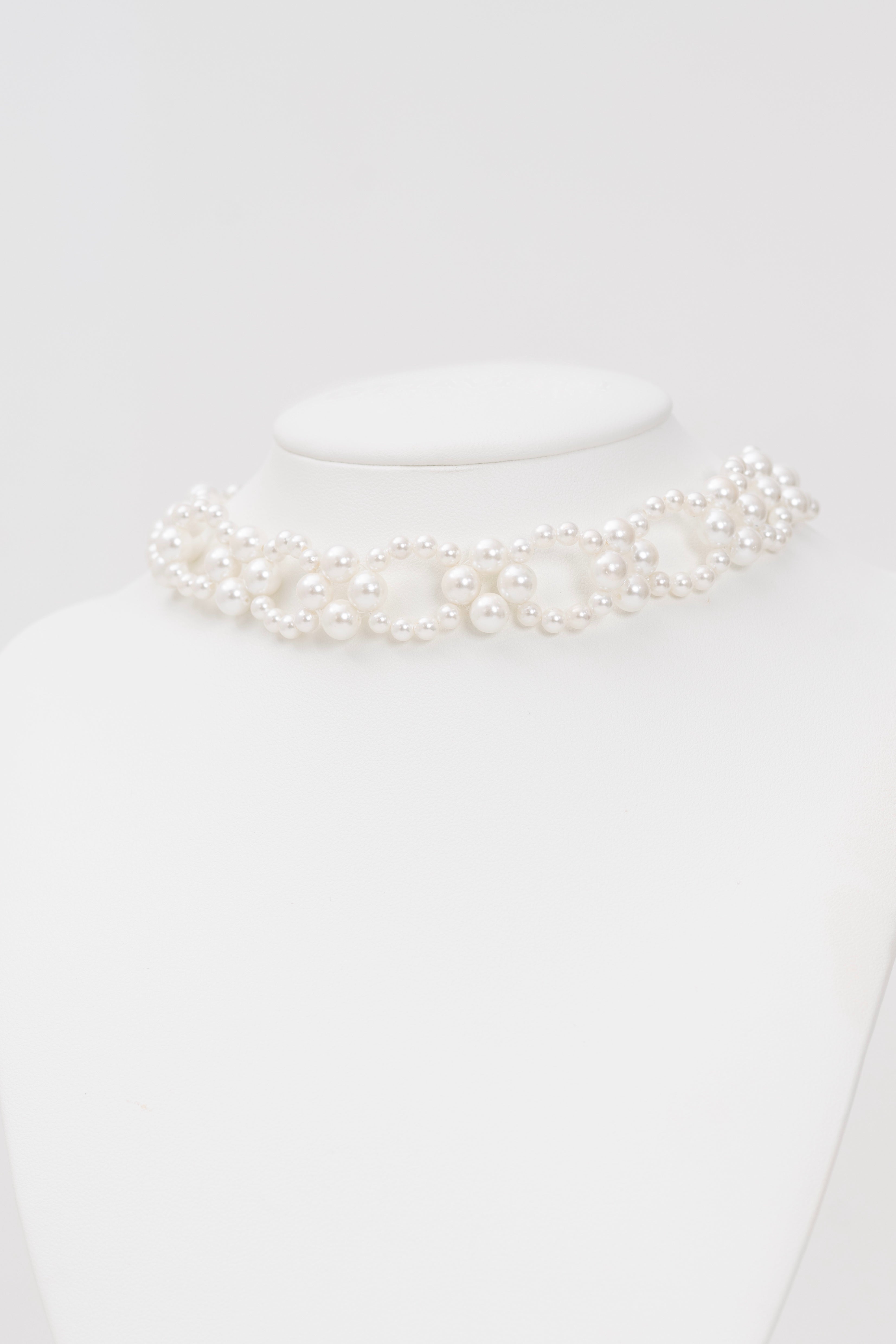 Choker Perle Intrecciate Fatto a Mano