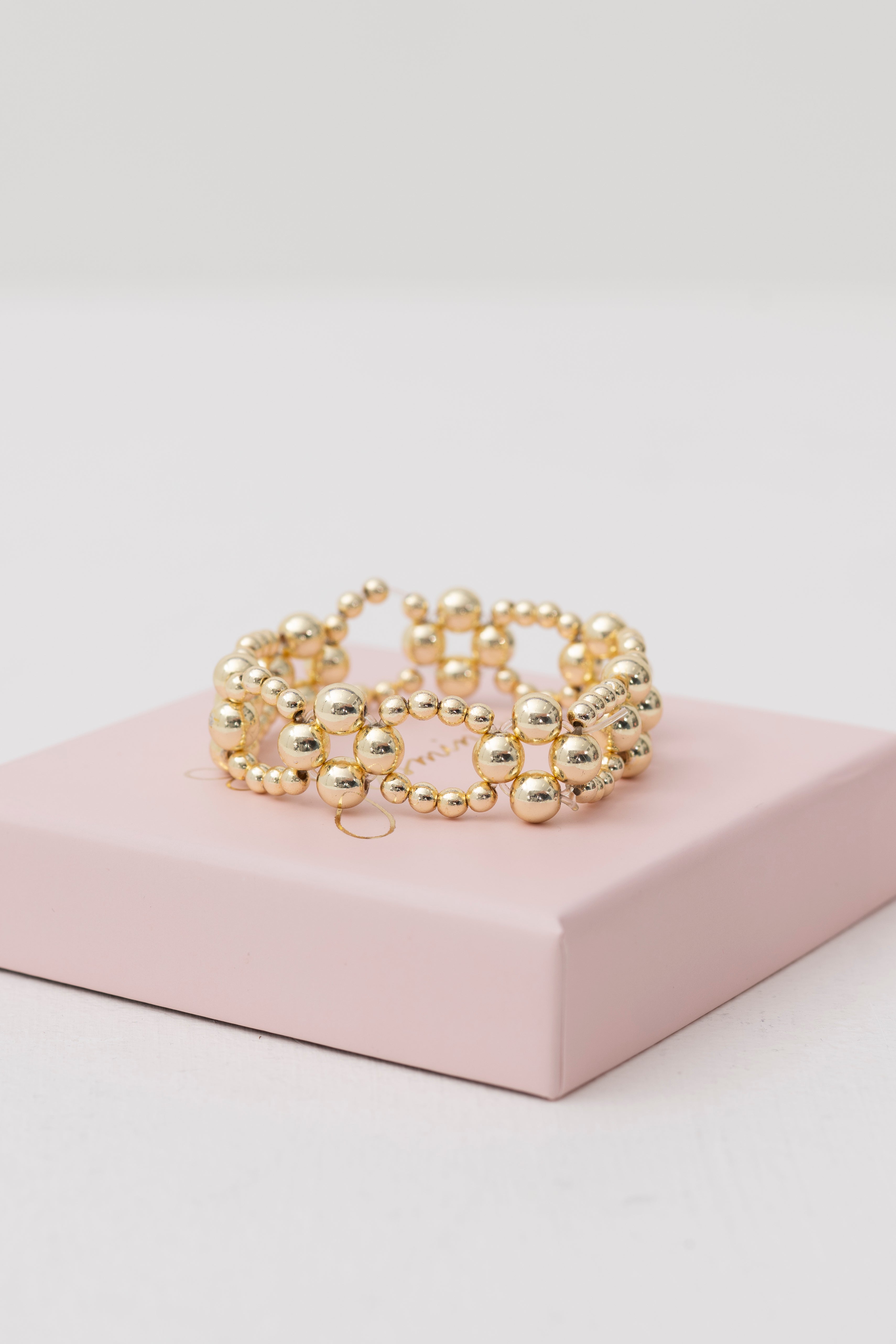 Bracciale Intrecciato Dorato – Elasticizzato