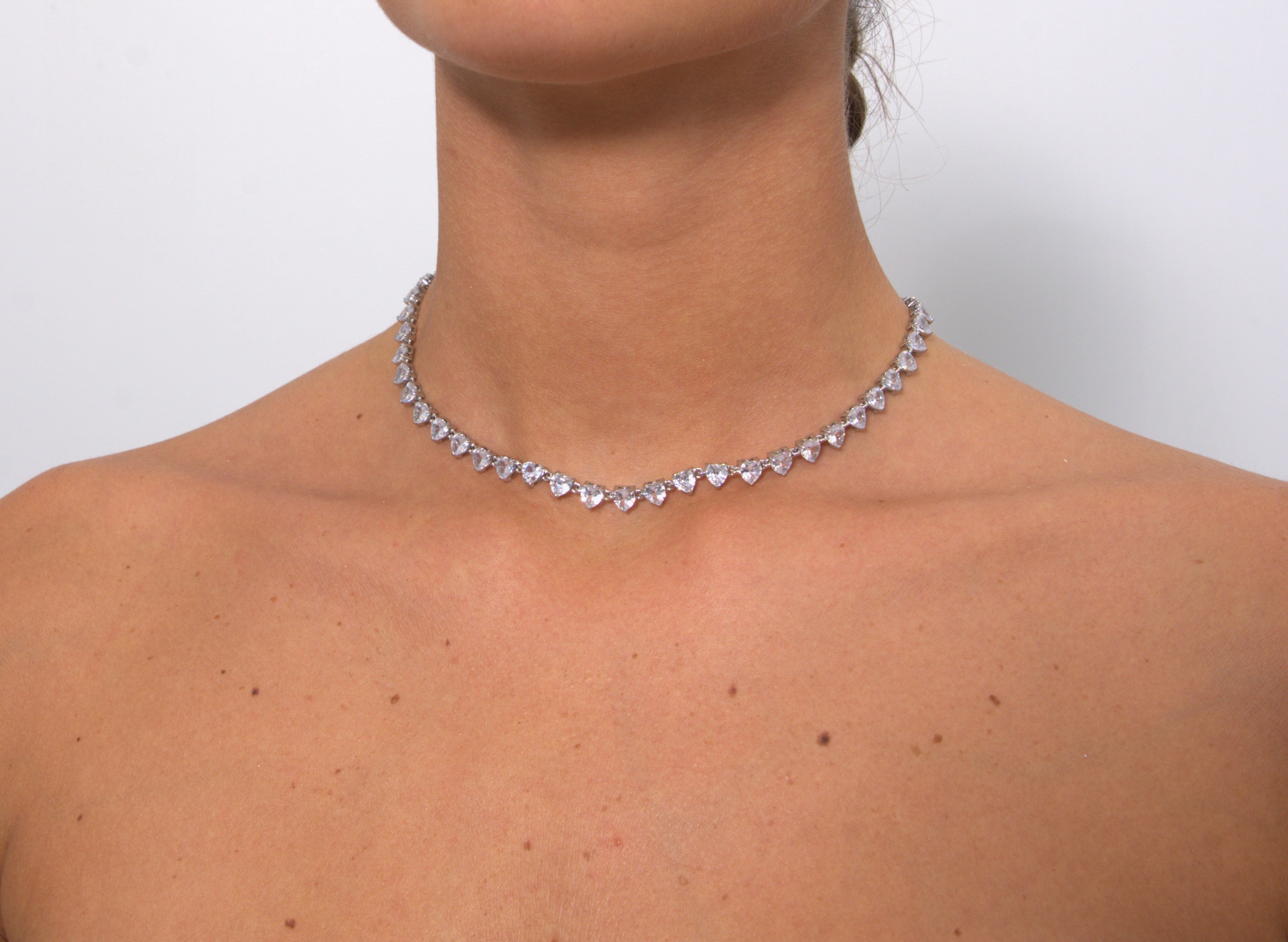 collana Tennis a cuore morbida