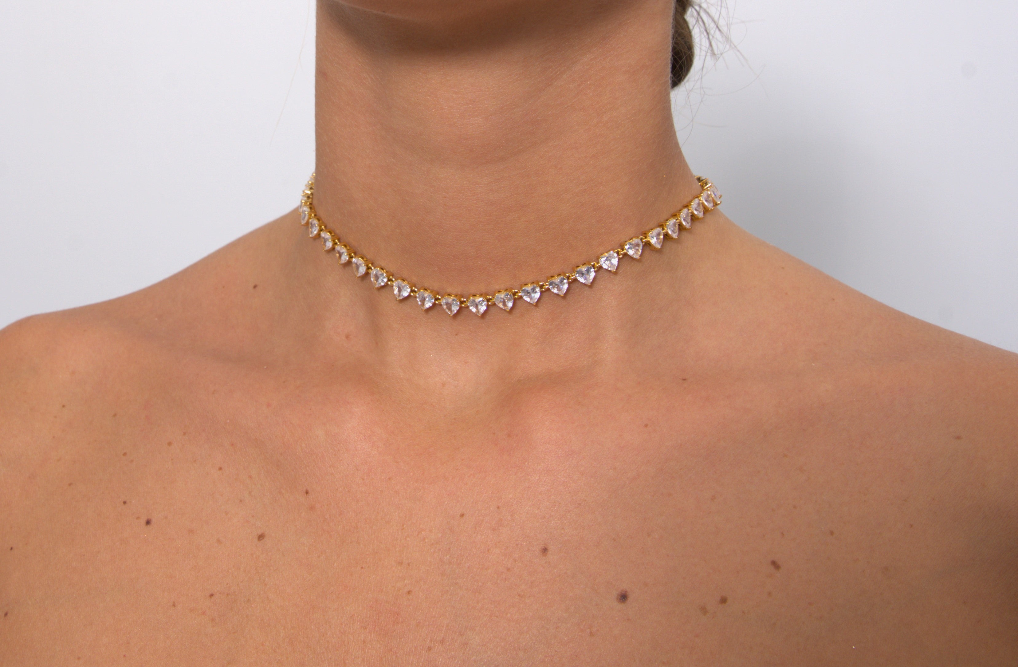 collana Tennis a cuore morbida