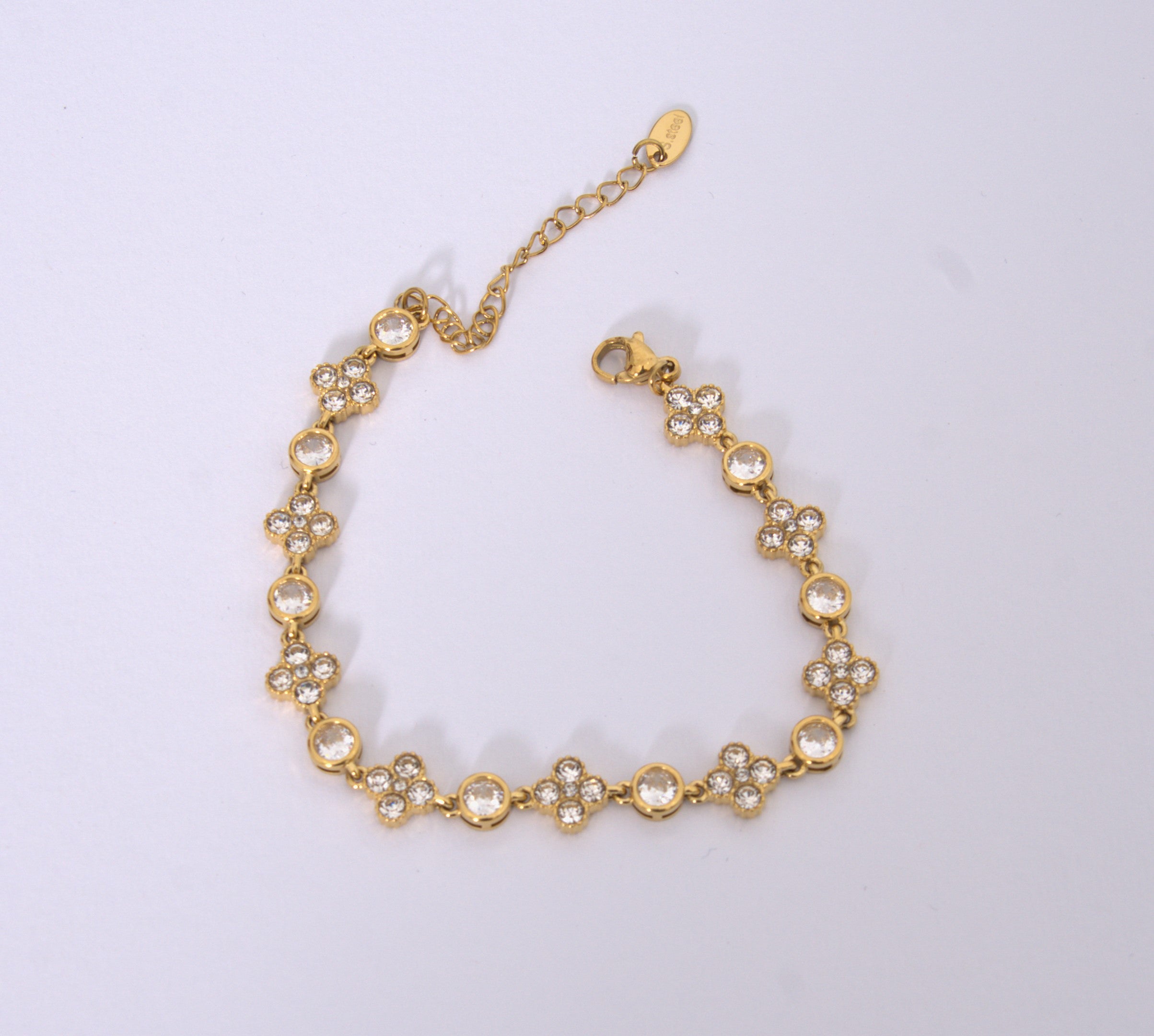 bracciale fiori tennis morbido.