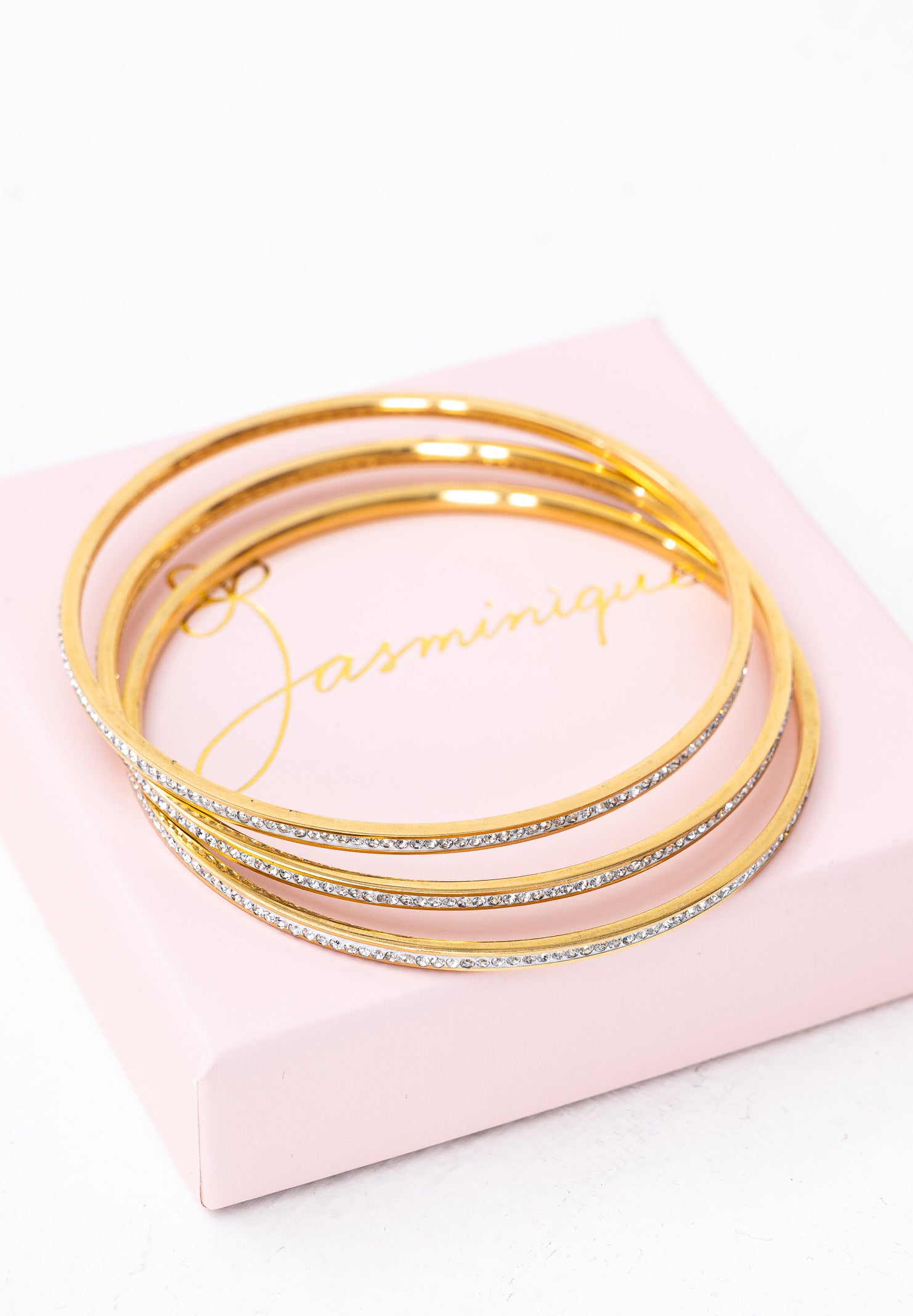 Bracciali rigidi con strass