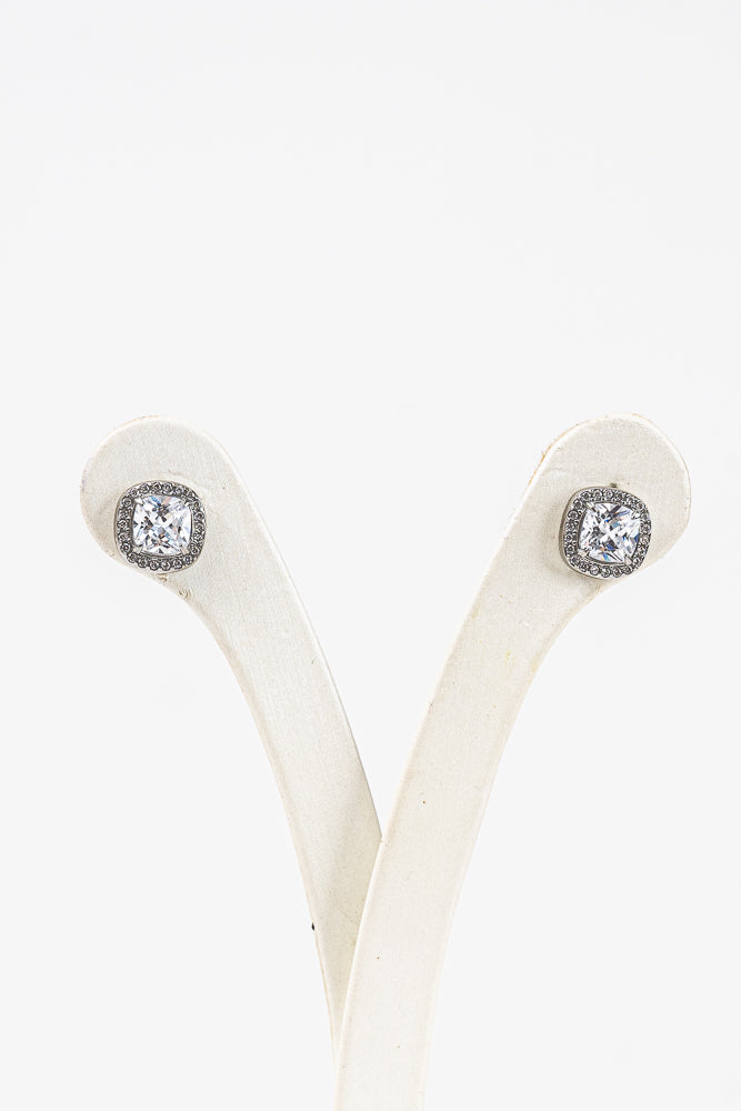 Orecchini Tennis quadrati