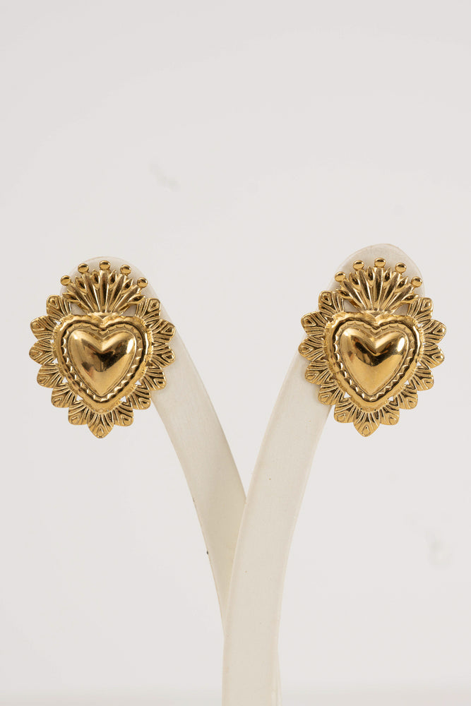 Orecchini Cuore Sacro